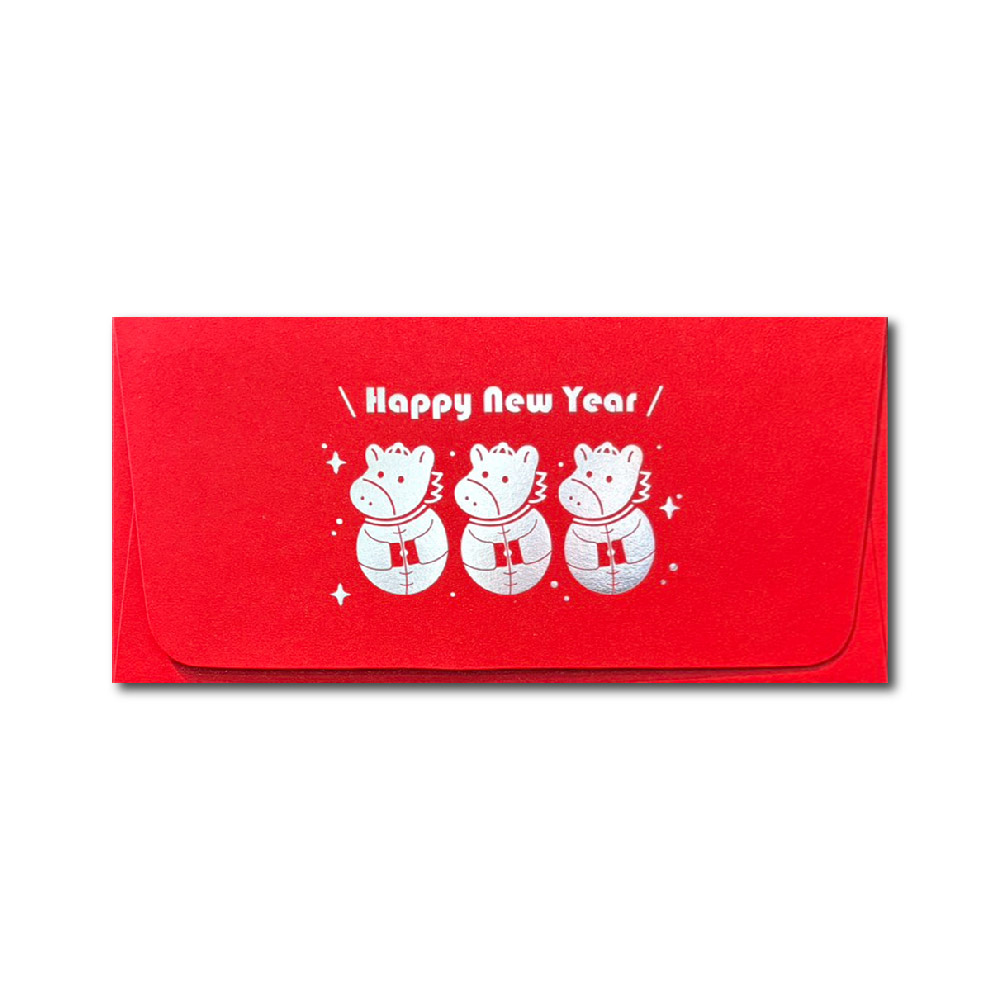 1A 2026 馬年 西式 紅包袋 Happy New Year 10張入 /包 2012, , large