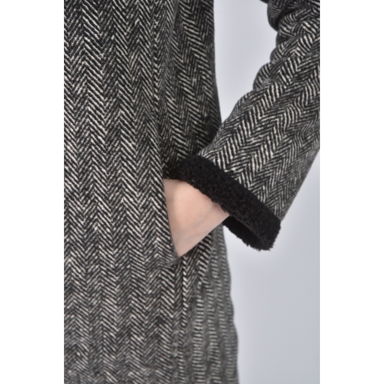 (M) uniqlo質感連帽黑色外套二手衣, , large