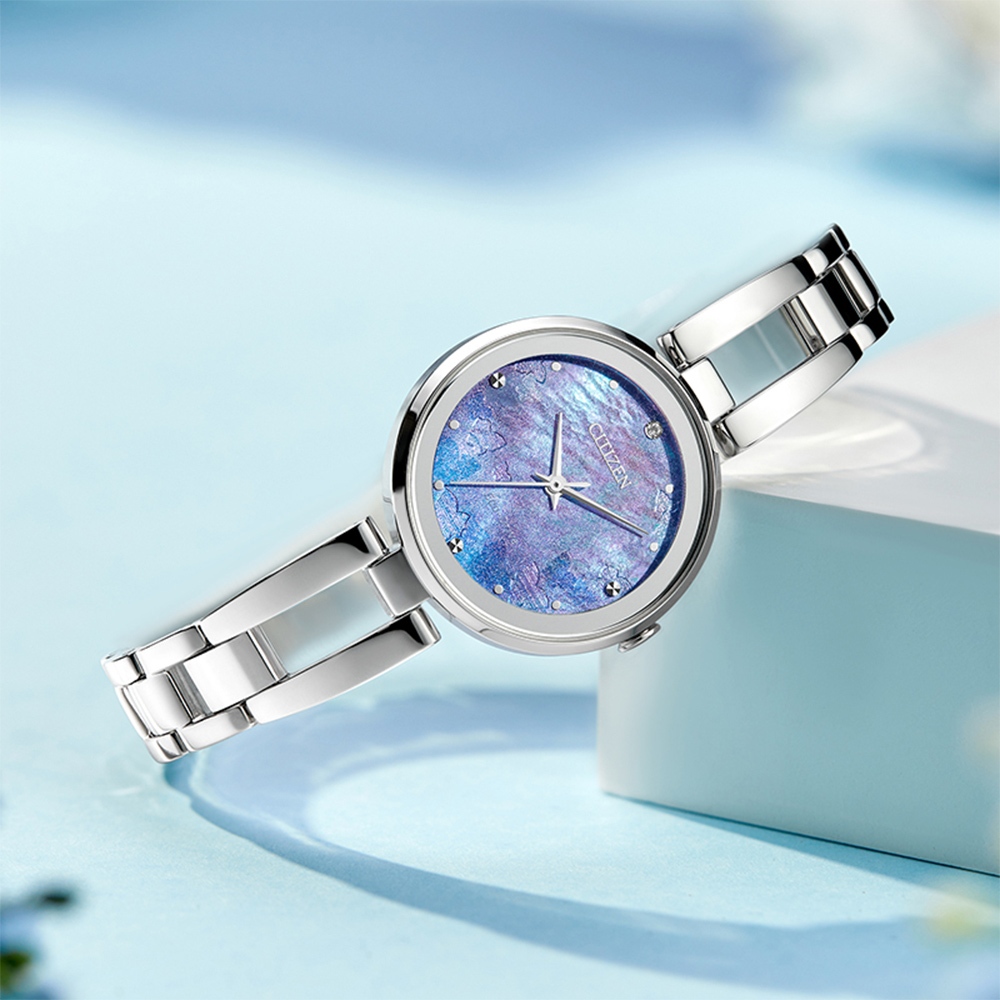 CITIZEN 星辰 夢幻蝴蝶光動能手鍊女錶-28mm EM0801-85N, , large