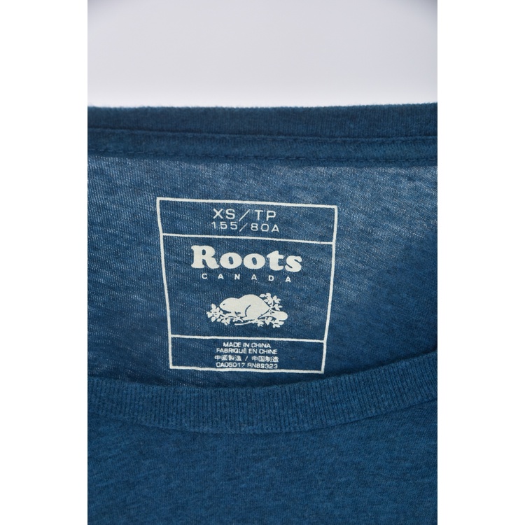 (S) roots藍色長袖上衣二手衣, , large