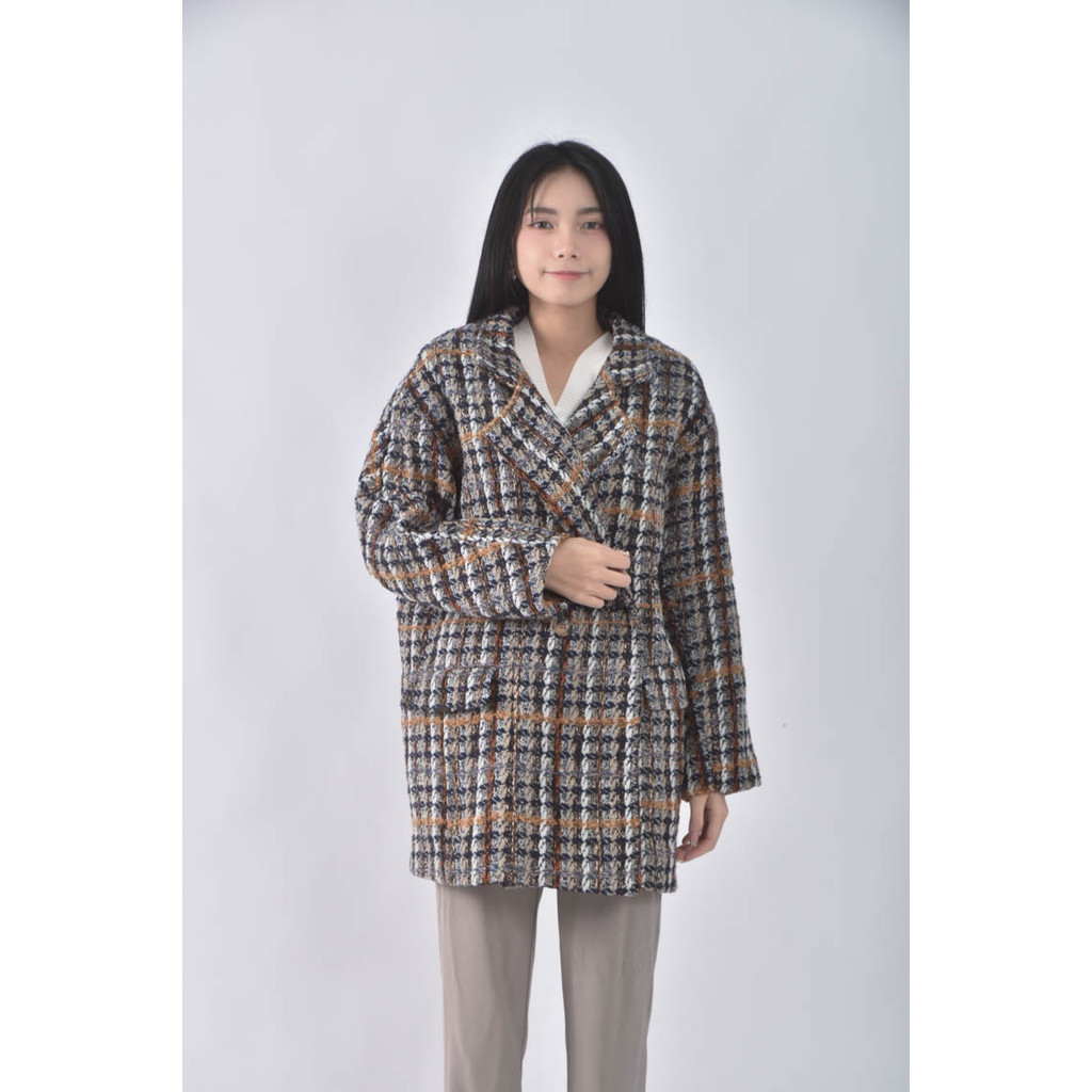 (XL) han fan大衣黃色外套二手衣, , large