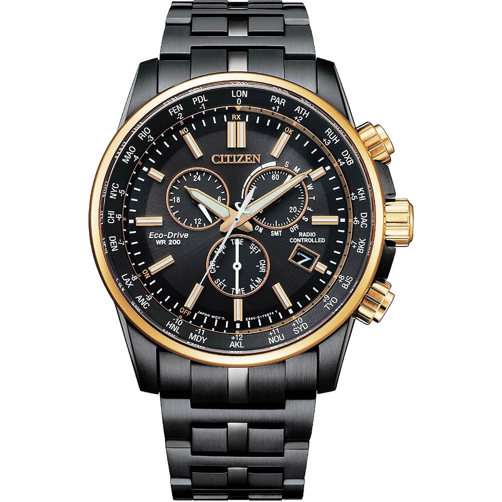 CITIZEN 星辰 亞洲限定光動能電波計時手錶 CB5888-87E