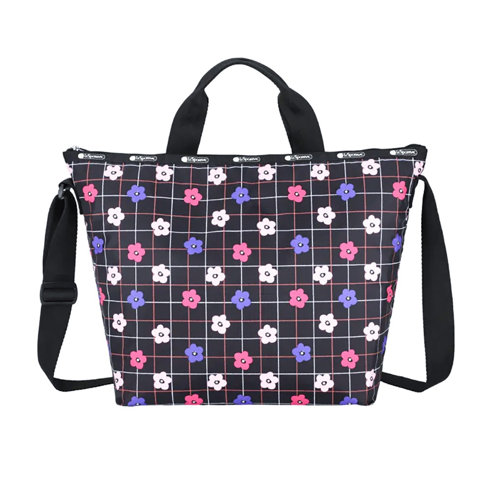 |快速出貨|Lesportsac Deluxe Easy Carry Tote 手提肩背兩用托特包/ 花格棋盤, , large