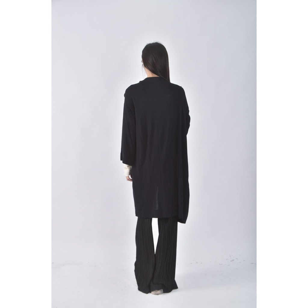 (M) uniqlo黑色罩衫二手衣, , large