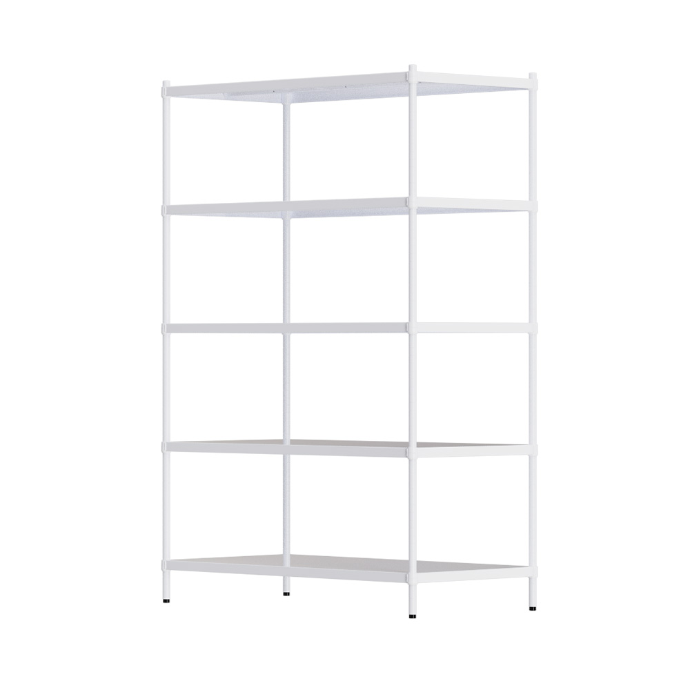【Y HOUSE】120x60x180cm 5-layer hole-free iron plate storage rack rack iron rack - paint white