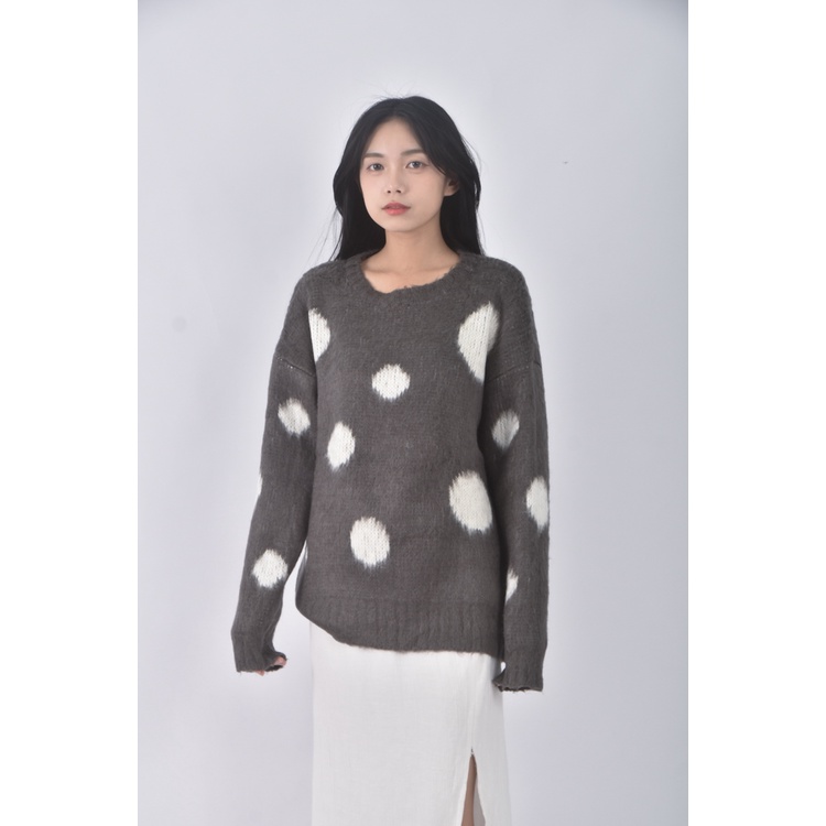 (XL) themarlboroughhead點點灰色長袖上衣二手衣, , large