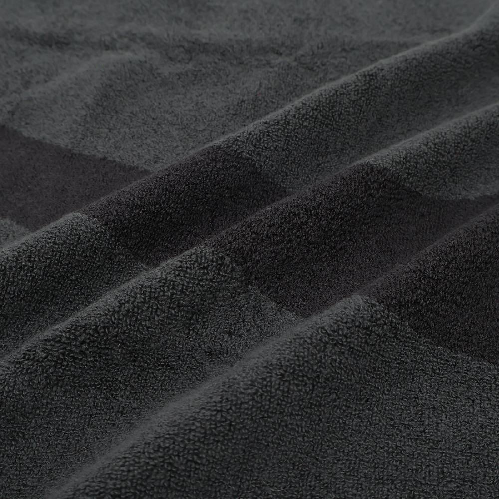 NIKE 運動毛巾 80x35cm 紙盒裝 登山 居家 健身 訓練 慢跑 游泳 籃球 戶外 運動 純棉 吸水佳 柔軟 黑, , large