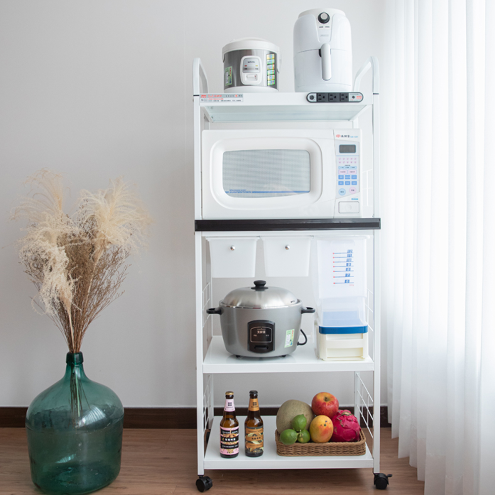 【愛樂美】AI自動斷電1拉板2小抽4層電器置物架11420, , large