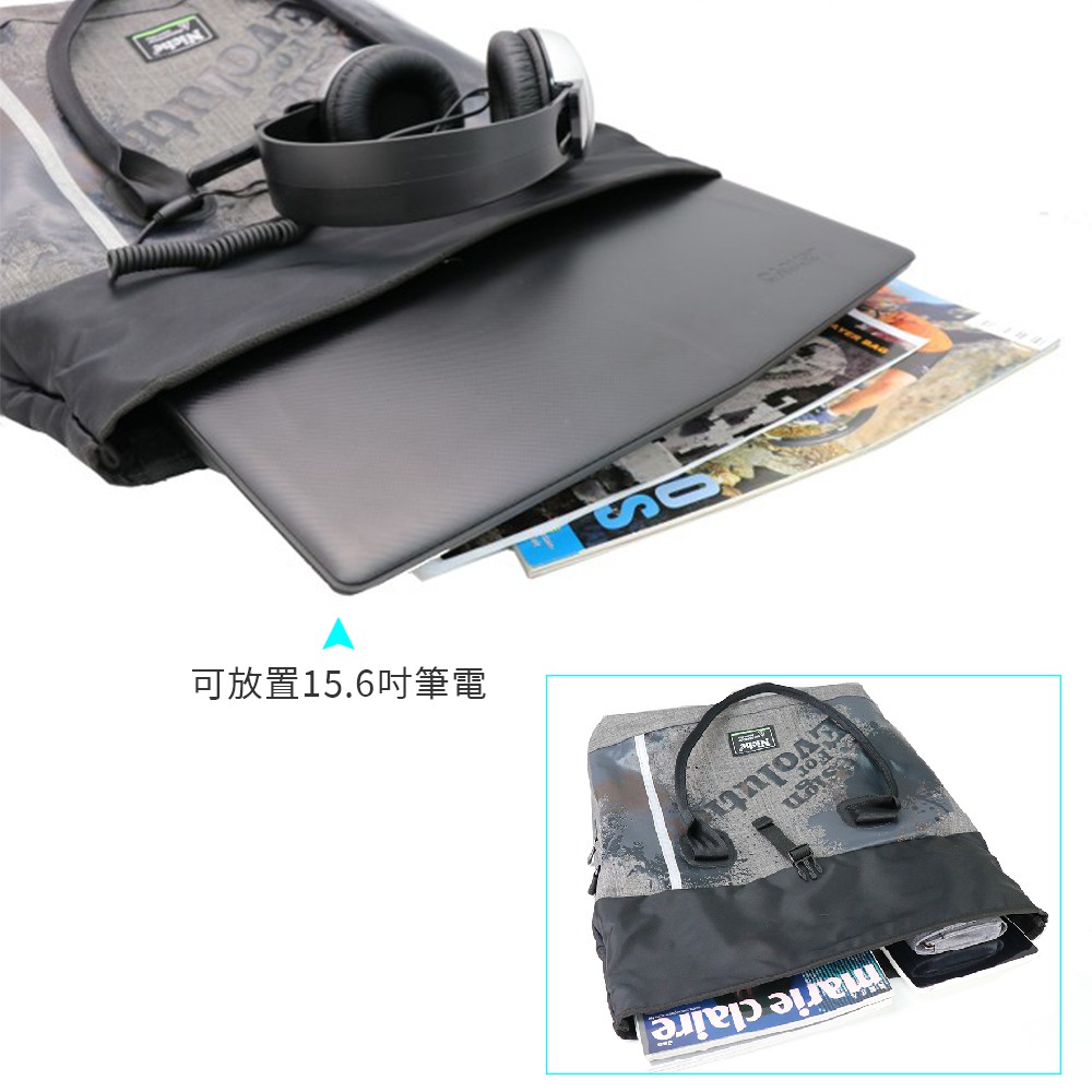 【Niche 樂奇】捲蓋式防水托特包 手提包 肩背 兩用包  N-5212, , large