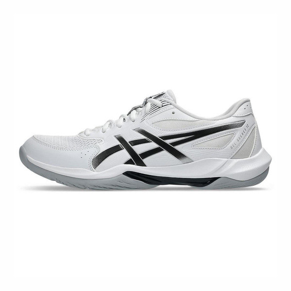 Asics Gel-rocket 12 男女 排球鞋 羽球鞋 穩定 包覆 回彈 白 黑 [1073A080-101], , large