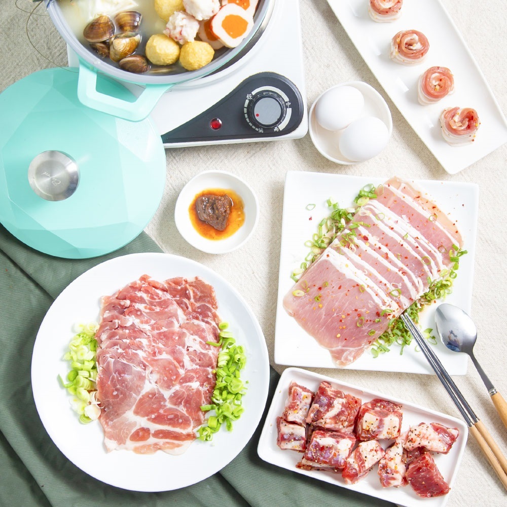 【氣炸人生】立大精品肉舖_豬梅花火鍋肉片250g, , large