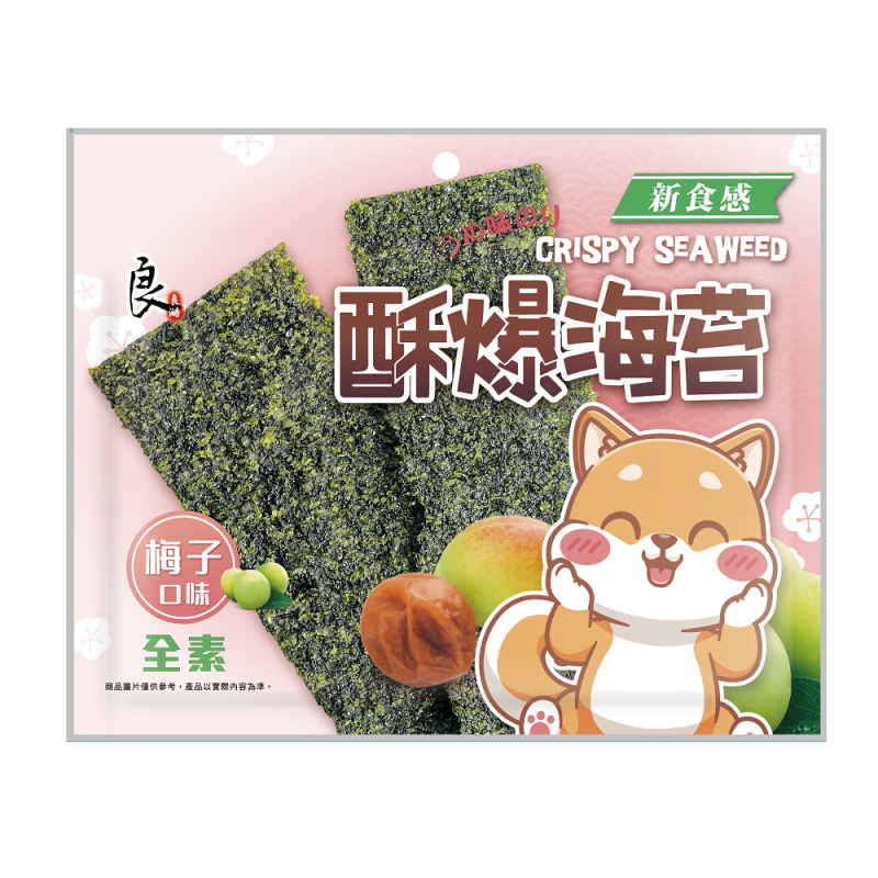 良澔酥爆海苔-梅子口味32g, , large