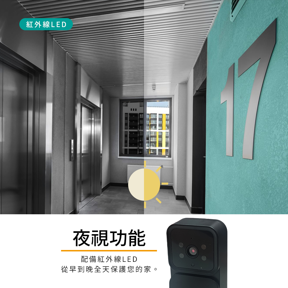 [HANLIN]-DORM10 自帶螢幕 無線視訊門鈴 充電 家用視訊 監控門禁 高清智慧貓眼 門鏡 電鈴, , large