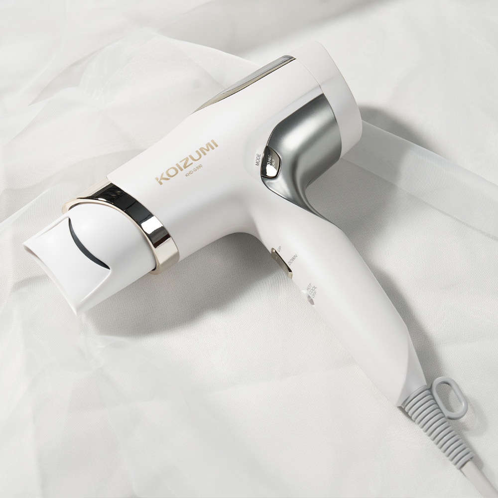【可易家電】日本KOIZUMI小泉成器小MONSTER雙渦輪暴風級BLDC護髮吹風機KHD-G990-WE(白), , large