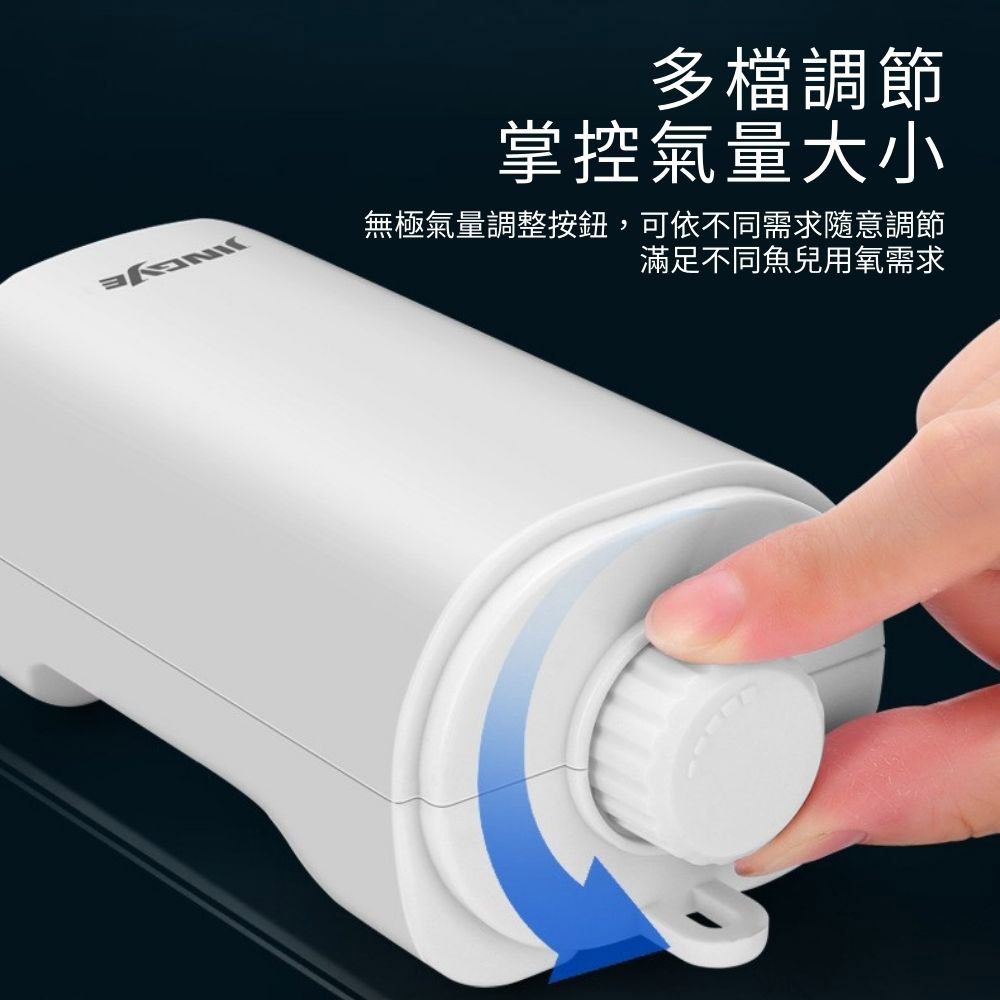 打氣馬達2W-YE-911(單孔)贈1圓柱氣泡石/風管3尺(99公分), , large