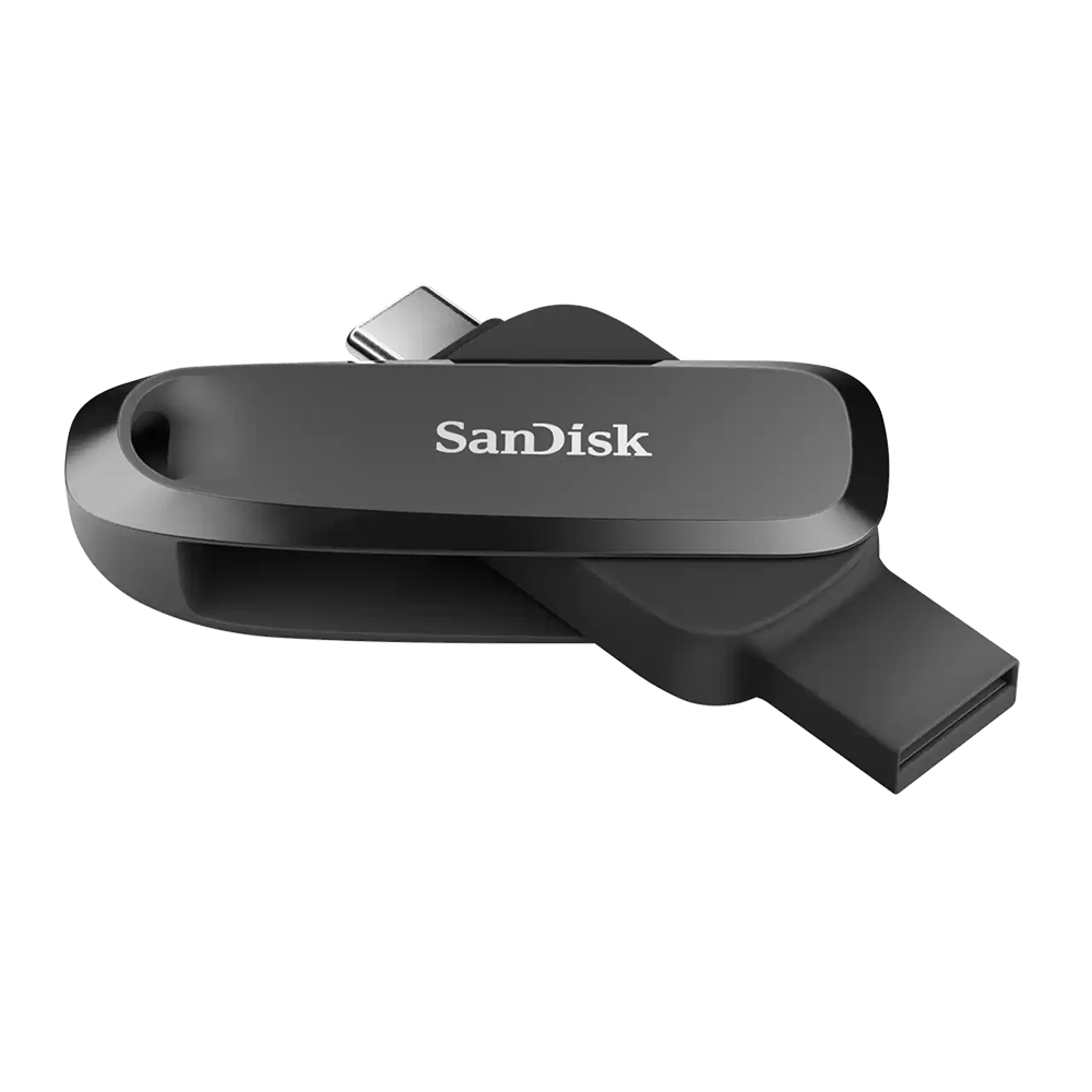 【SanDisk】Phone Drive DDC6 黑色 32G TYPE-C USB 3.2 雙用 OTG 旋轉隨身碟 讀取速度 100MB/s, , large