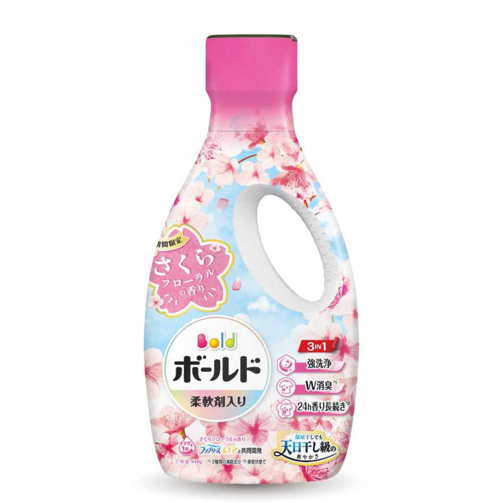 【本野有限公司】日本P&G三合一櫻花洗衣精610G, , large