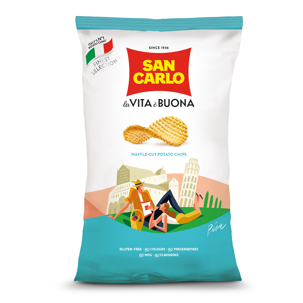 San Carlo Waffle Cut Potate Chips, , large