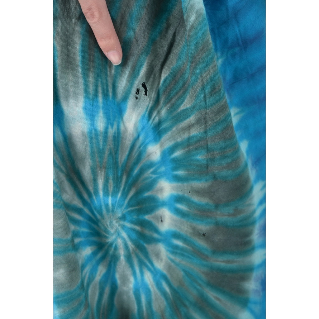 (L) 質感吊帶度假風藍色上衣二手衣, , large