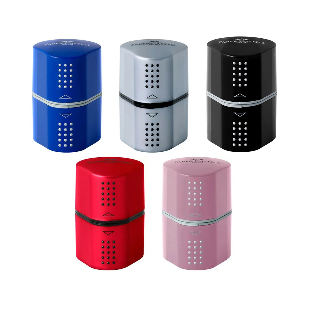 【Faber-Castell】輝柏 DESIGN 精緻多功能削筆器 削鉛筆機 /個 183801/183800/183804/283899(顏色隨機), , large