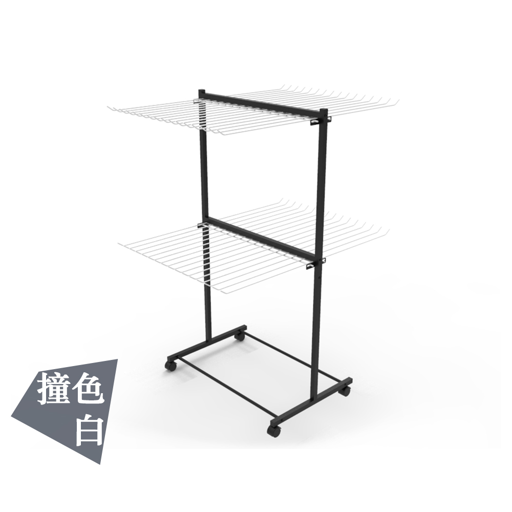 clothes drying rack, 撞色白, large