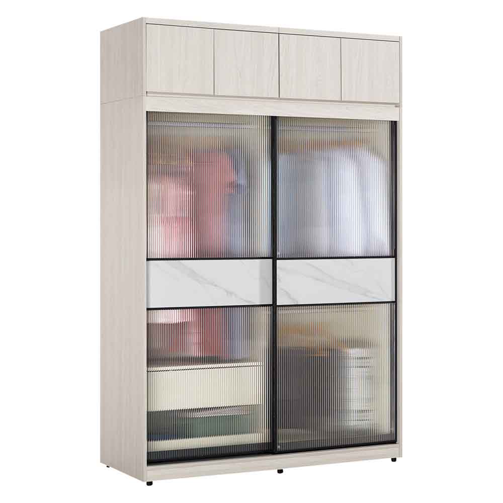 【Hampton 漢汀堡】安莉5尺被櫥式鋁框拉門衣櫥, , large