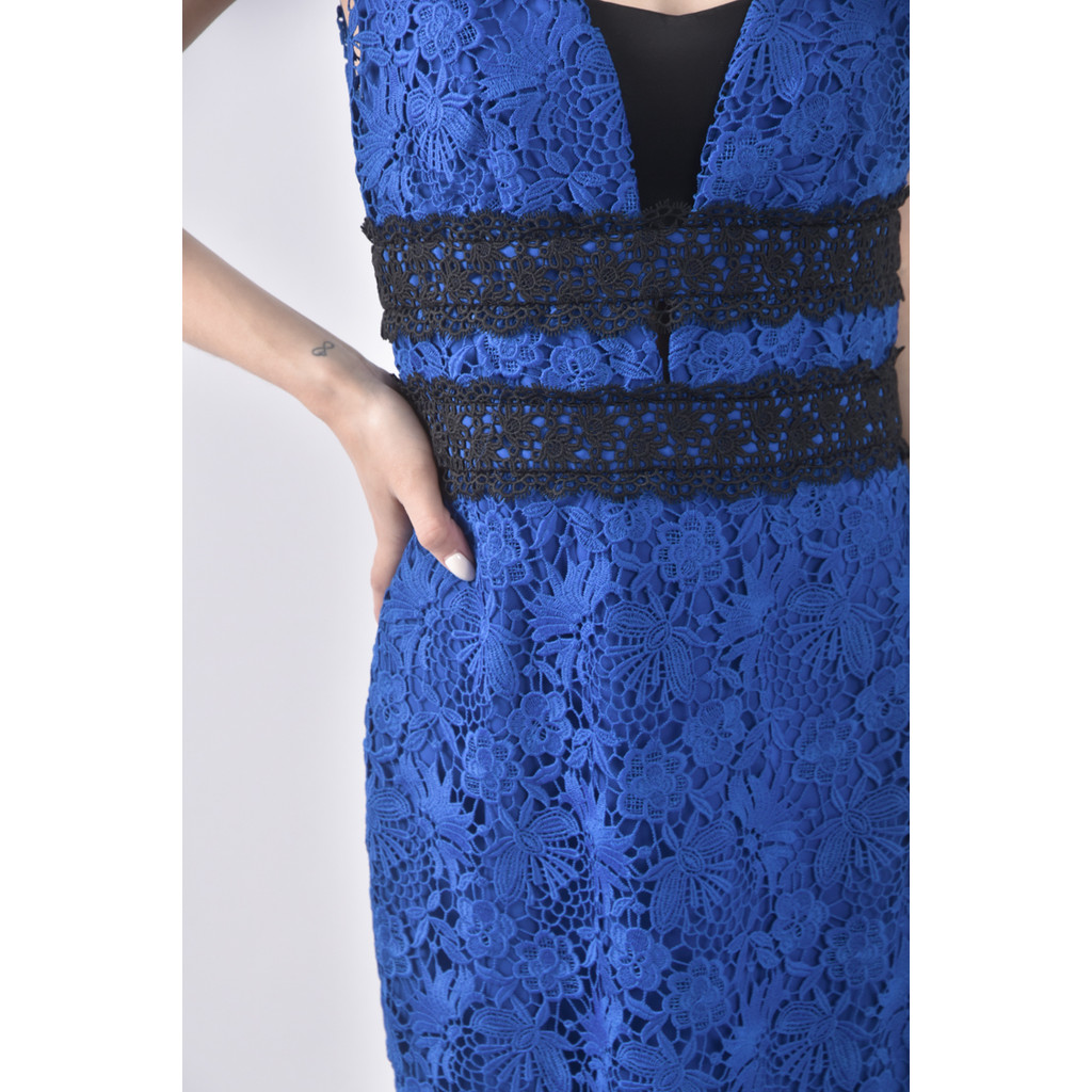 (S) diane von furstenberg無袖藍色洋裝二手衣, , large