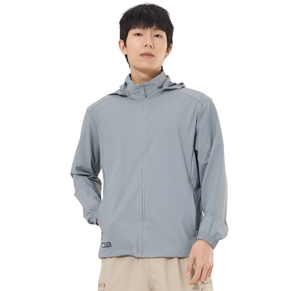 【億子洪】SGS認證 冰絲防曬外套-男款 灰色 4XL 【25688】, , large