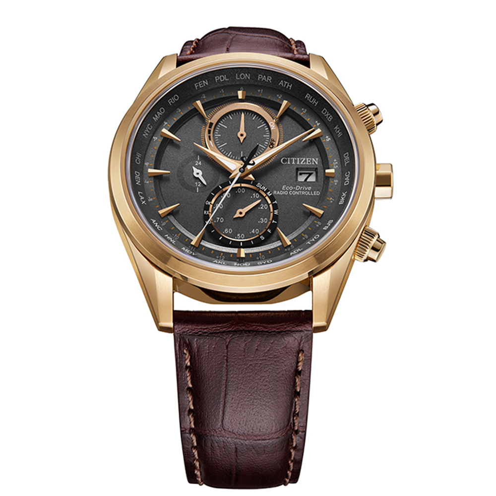 CITIZEN 星辰 空中之鷹 商務光動能電波手錶 AT8263-10H, , large