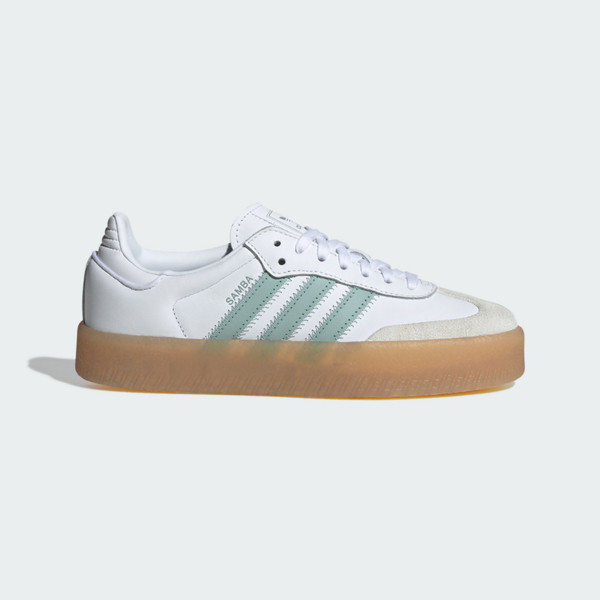 Kixpress-Adidas Sambae W 女 運動休閒鞋 德訓鞋 舒適 白 藍 [JP5609], , large