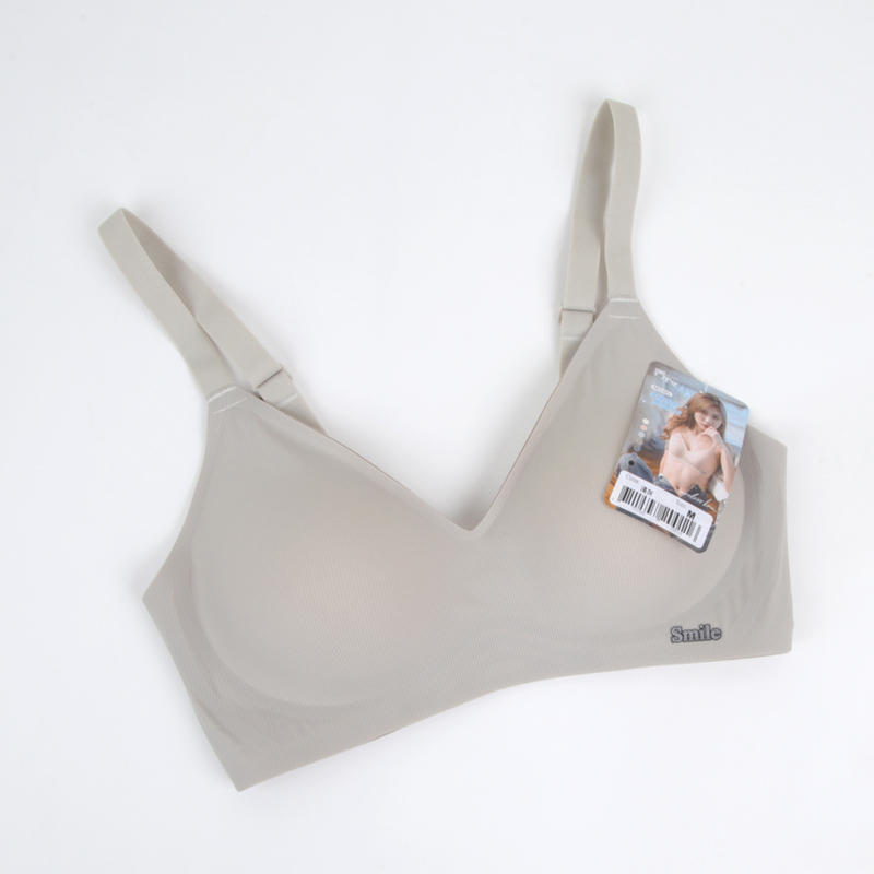 [WINIBRA] Mannyton Wireless Bra ABC Cup, Light Gray, Size S (32), , large