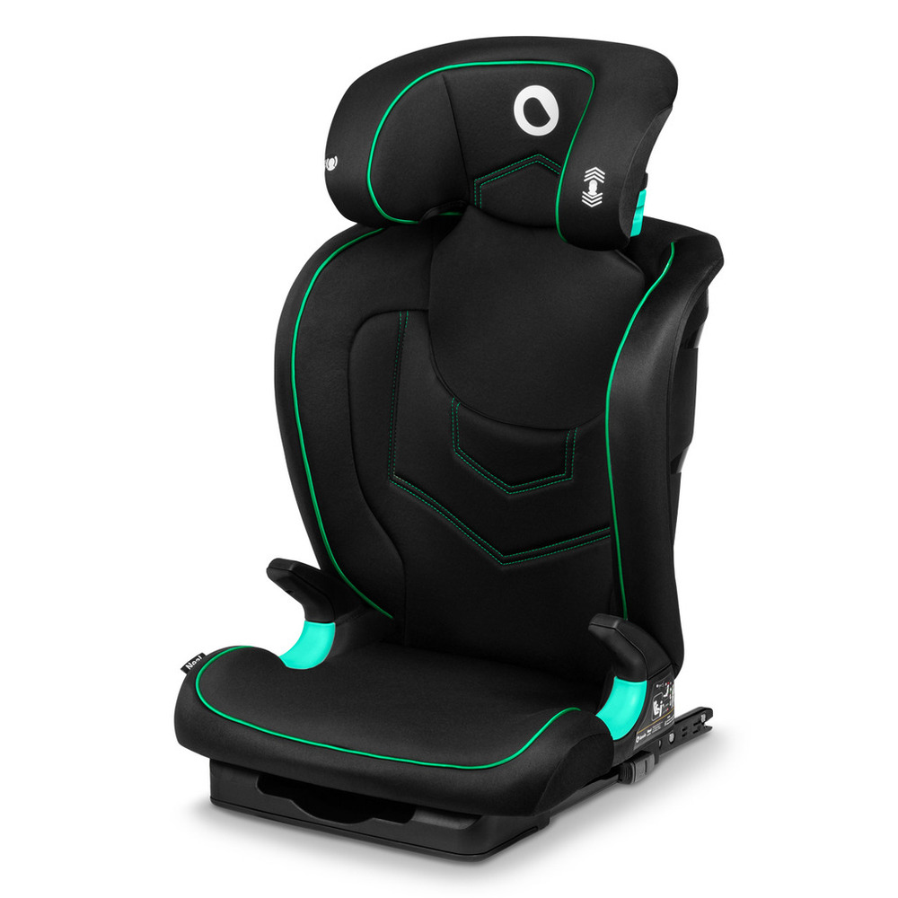 【Lionelo】3~12歲ISOFIX成長型輔助汽座 Neal 黑瑪瑙  (ISOFIX/安全帶兩用 成長座椅 R129 I-size), , large