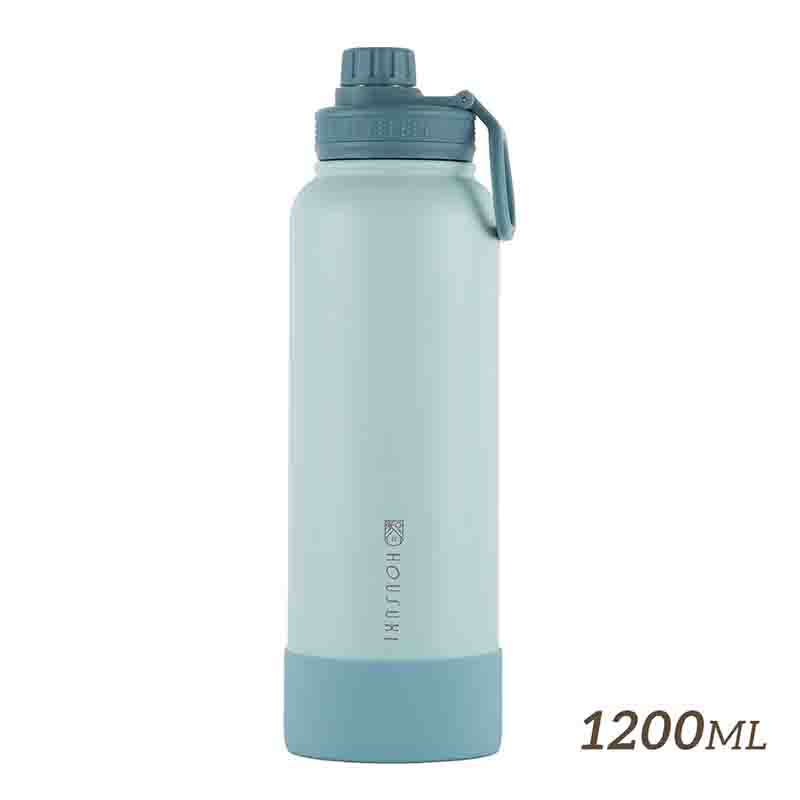 STAINLESS STEEL WATER BOTTLE, 森綠, large