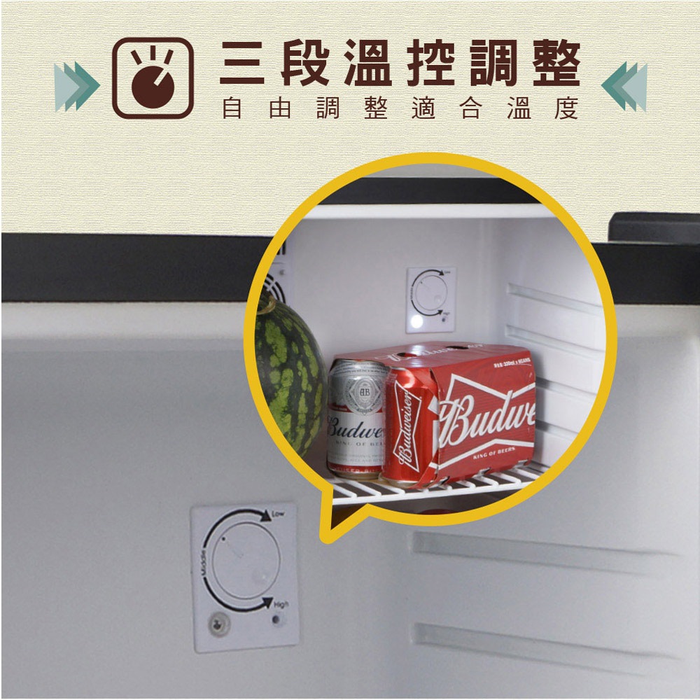 HERAN 禾聯 50公升 單門冰箱 電子冷藏箱 HBO-0571(BL), , large