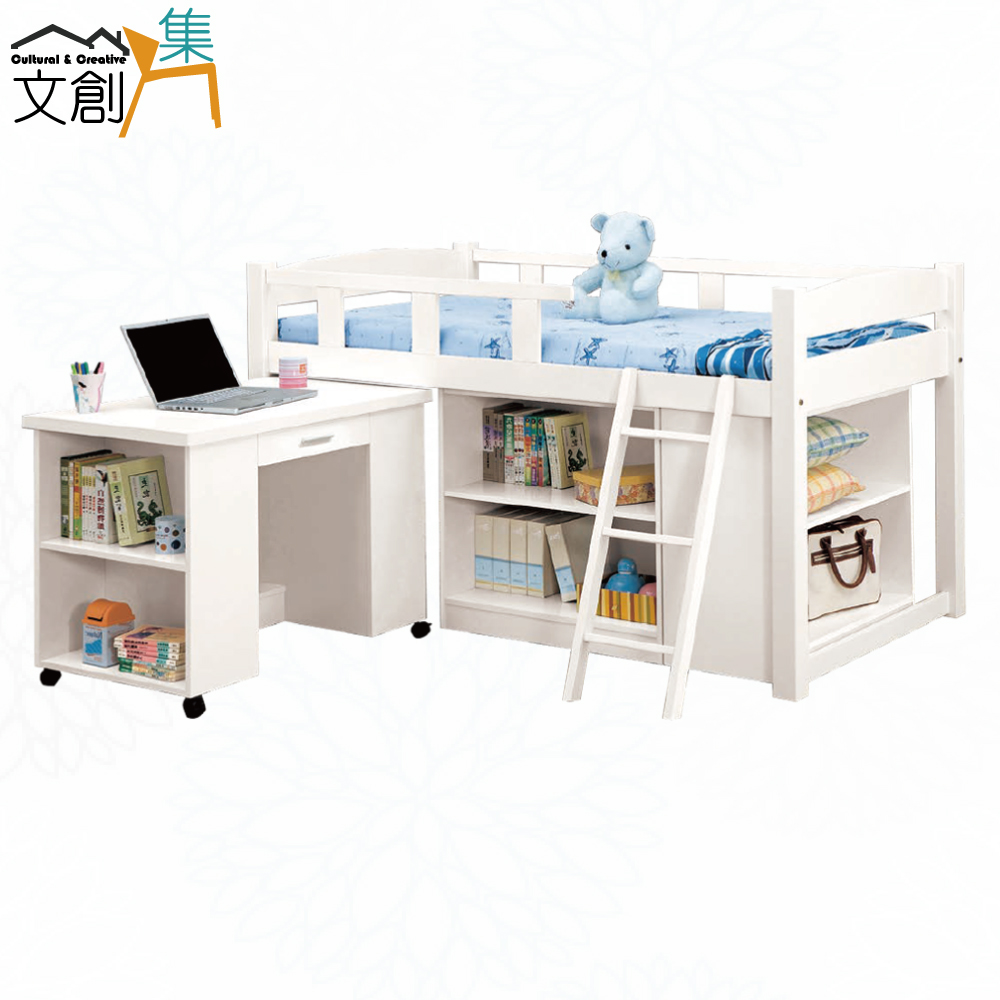 【文創集】華爾3.5尺單人多功能床台組合(客約商品), , large