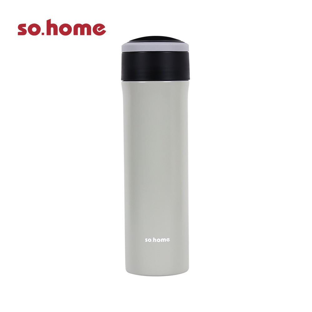 【so.home】雙層不鏽鋼玻璃內膽保溫杯 400ml(環保杯/飲料杯/保冰/保溫/隨行杯), , large