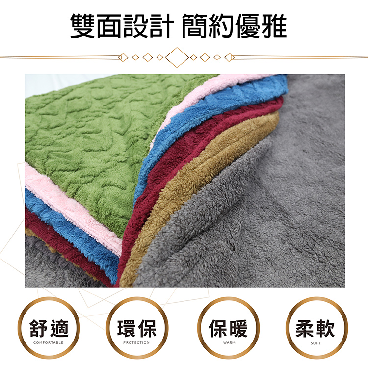 【多利寶寢具】Indian_麻花塔夫絨多用途羊羔毯-灰, , large