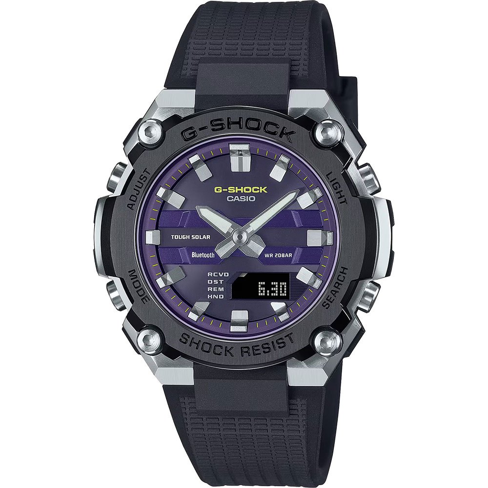 CASIO 卡西歐 G-SHOCK 纖薄太陽能藍芽手錶  GST-B600A-1A6, , large