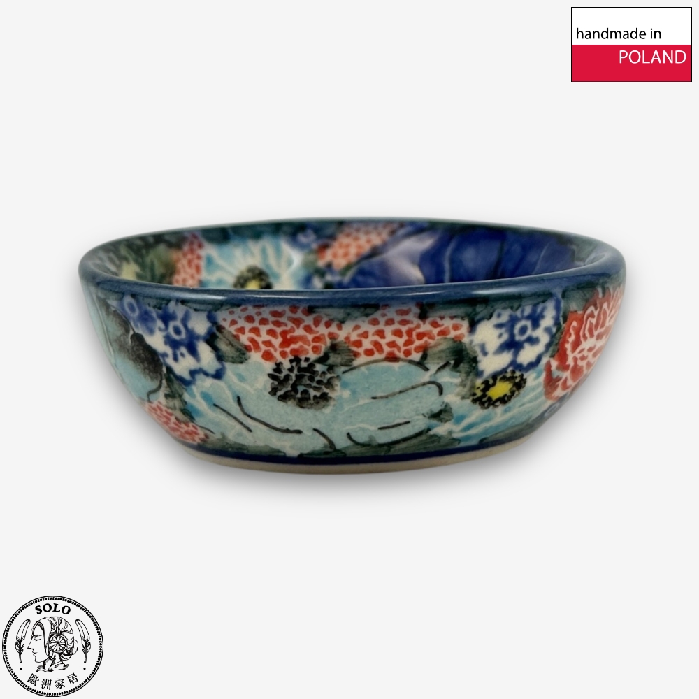 【SOLO Vintage】Cerraf Polish Pottery 7cm Small Bowl Song of Wildflowers Series Made in Poland, , large