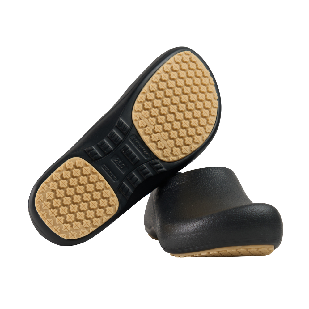 【AHbuffett防滑鞋】AH-9 #23 防水款 防滑 廚師鞋 EVA材質 輕量 寬楦 工作鞋 止滑鞋  防水 防油 餐飲, 黑, large