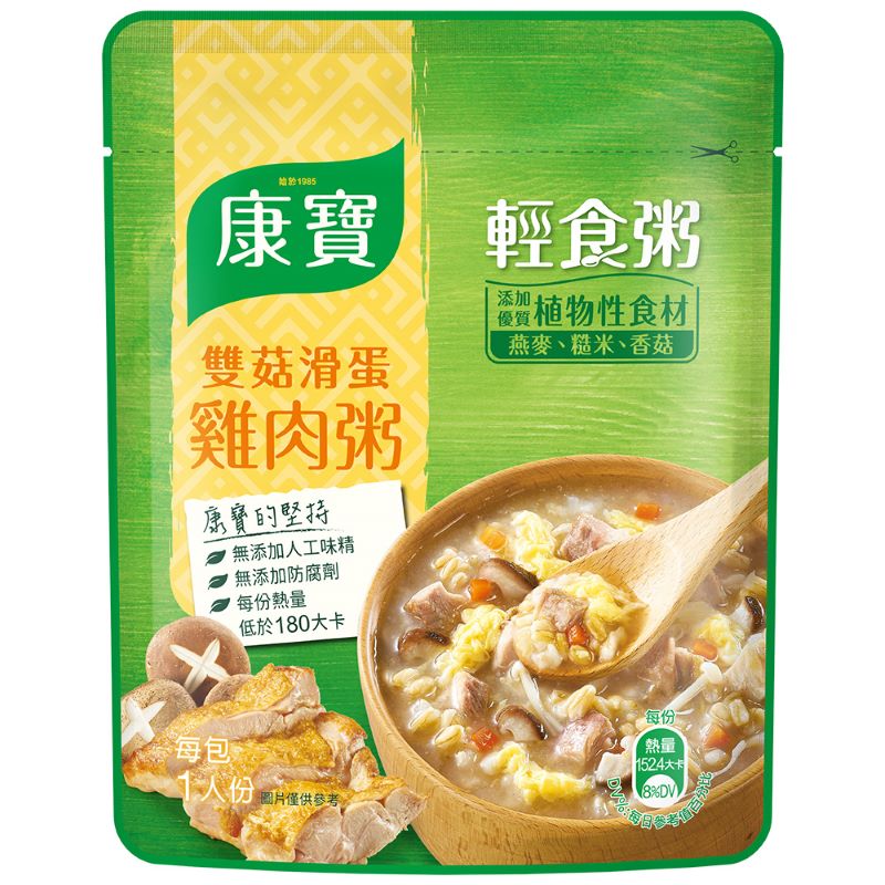 康寶雙菇滑蛋雞肉粥 320g, , large