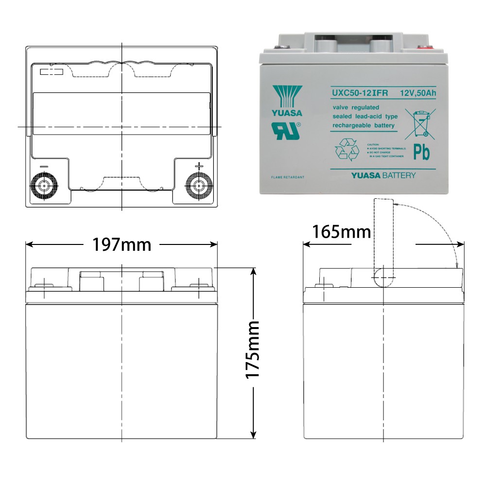 【CSP】Power converter + deep cycle battery pack sine wave UXC50-12IFR + 1000W power converter 12V to 110V inverter + 12V50Ah battery, , large