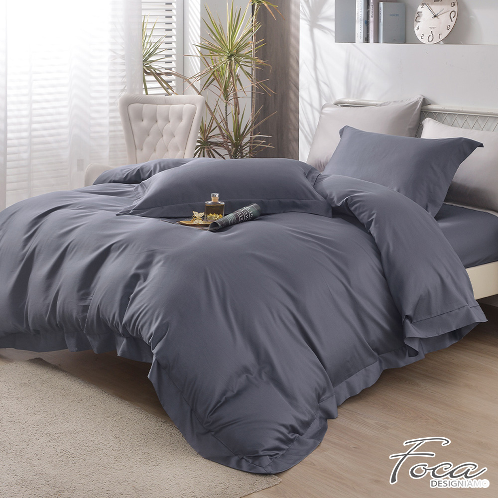 【FOCA】Blueberry Cheese | Tea Time 60-count Tencel Cotton Dual-purpose Quilt and Bed Sheet Set - Double, , large