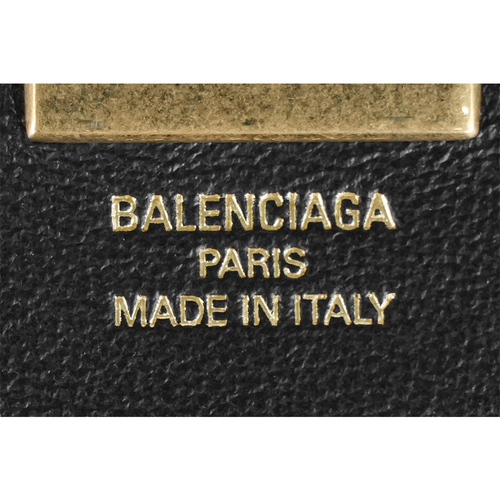 BALENCIAGA Rodeo 金釦平滑小牛皮大款零錢包/卡夾包/黑色, , large