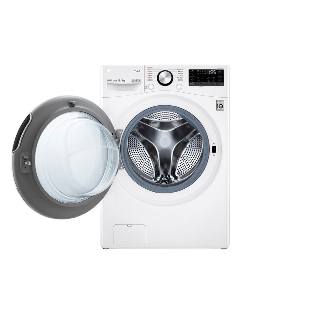 LG 15kg WiFi Steam Wash-Dry-Dry Inverter Drum Washing Machine WD-S15TBD, , large