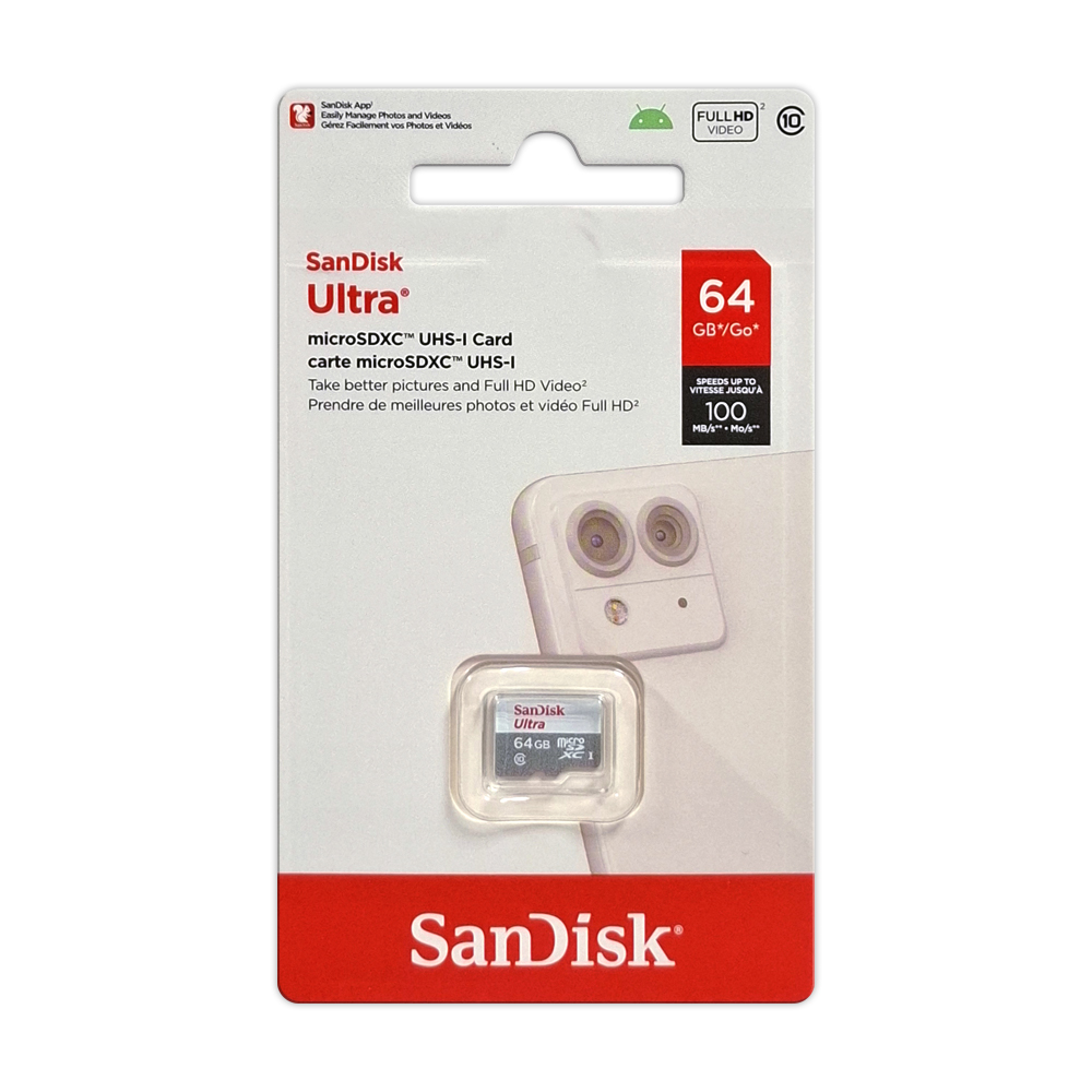 【SanDisk】 ULTRA 64G UHS-I C10 microSDXC 記憶卡, , large