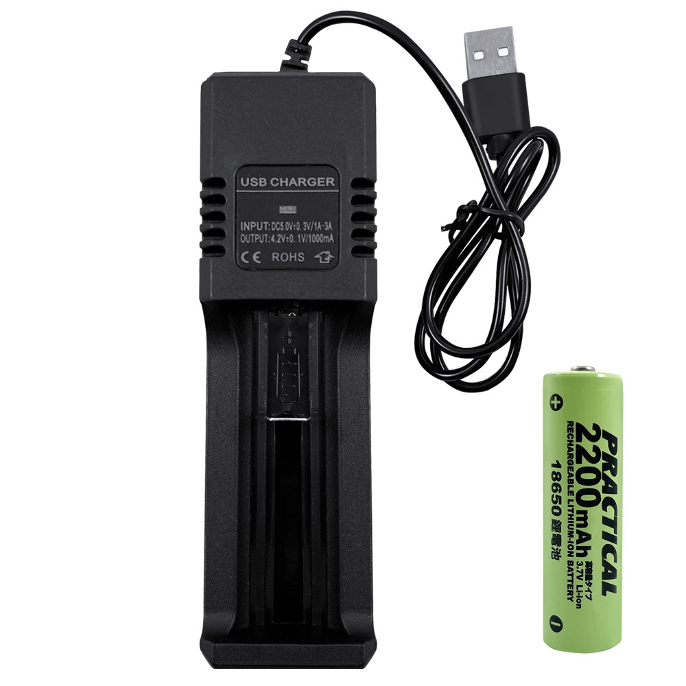 實用牌 PCA-005 USB智能鋰電池單槽充電器 附電池 等多種電池保護設計, , large