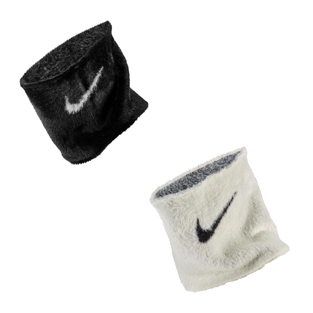 [秉宸] NIKE BIB PLUSH KNIT 絨毛頸套 黑 保暖 防風 穿搭 針織頸套 毛毛頸套 N1008869, , large