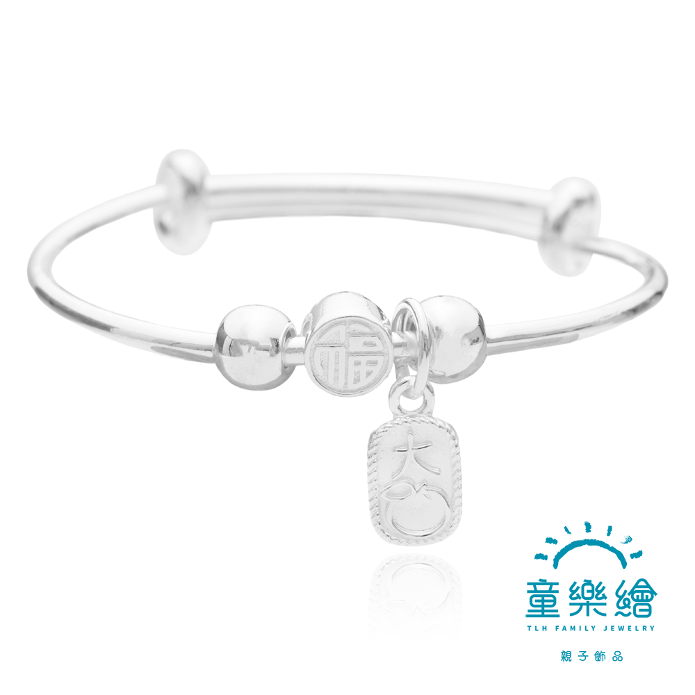 【童樂繪金飾】兒童純銀手鐲手環 大吉大利 (彌月銀飾 滿月禮 寶寶足銀), , large