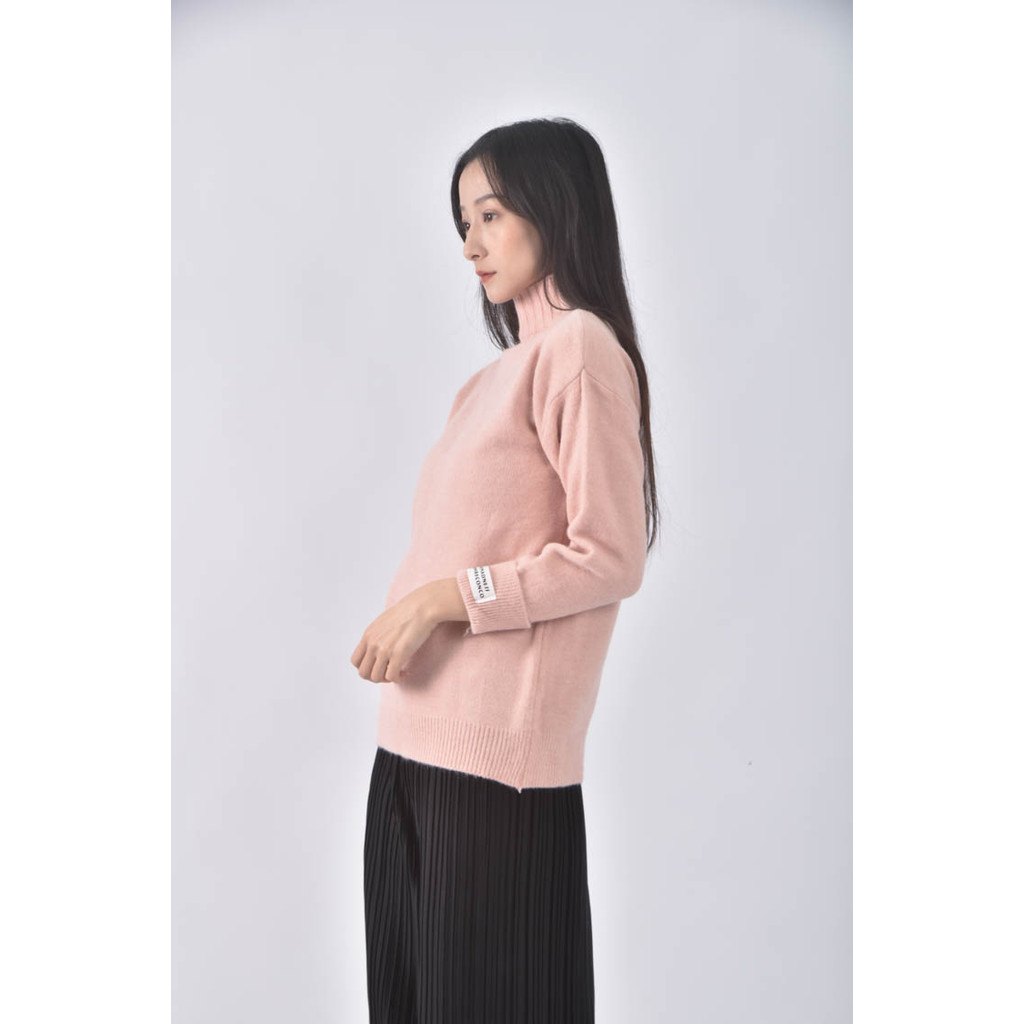 (S) 高領粉色毛衣二手衣, , large